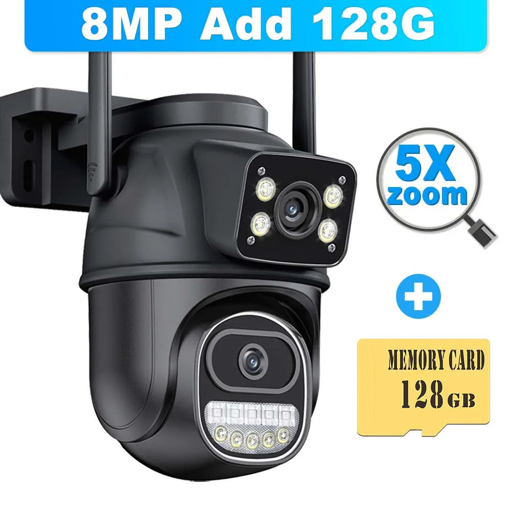 8K 16MP WiFi 10X Zoom  Motion Detection Surveillance Camera