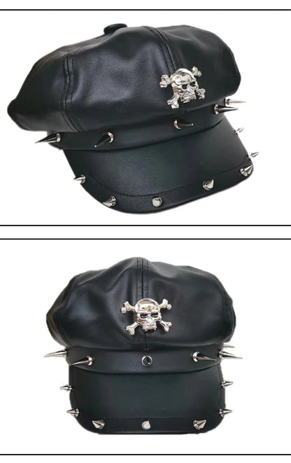 Trendy non mainstream men's and women's hats with rivets