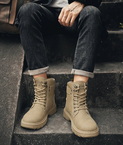 Men's Work Boots Spring Autumn Anti-slip Waterproof