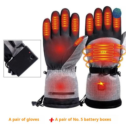 Rechargeable Heated Gloves With Touch screen