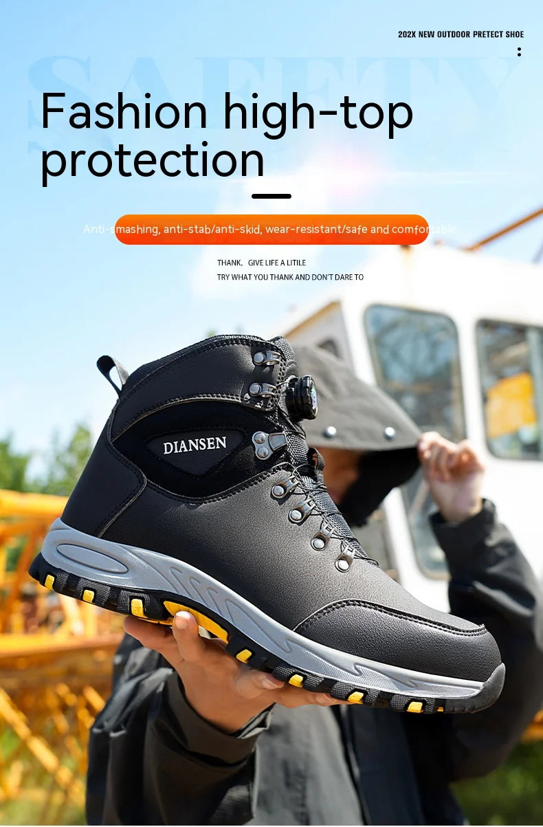 Men's Safety Steel Toe  Work Boots