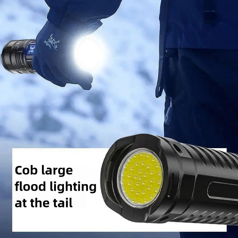 10000W Rechargeable Flash Light Emergency Spotlight