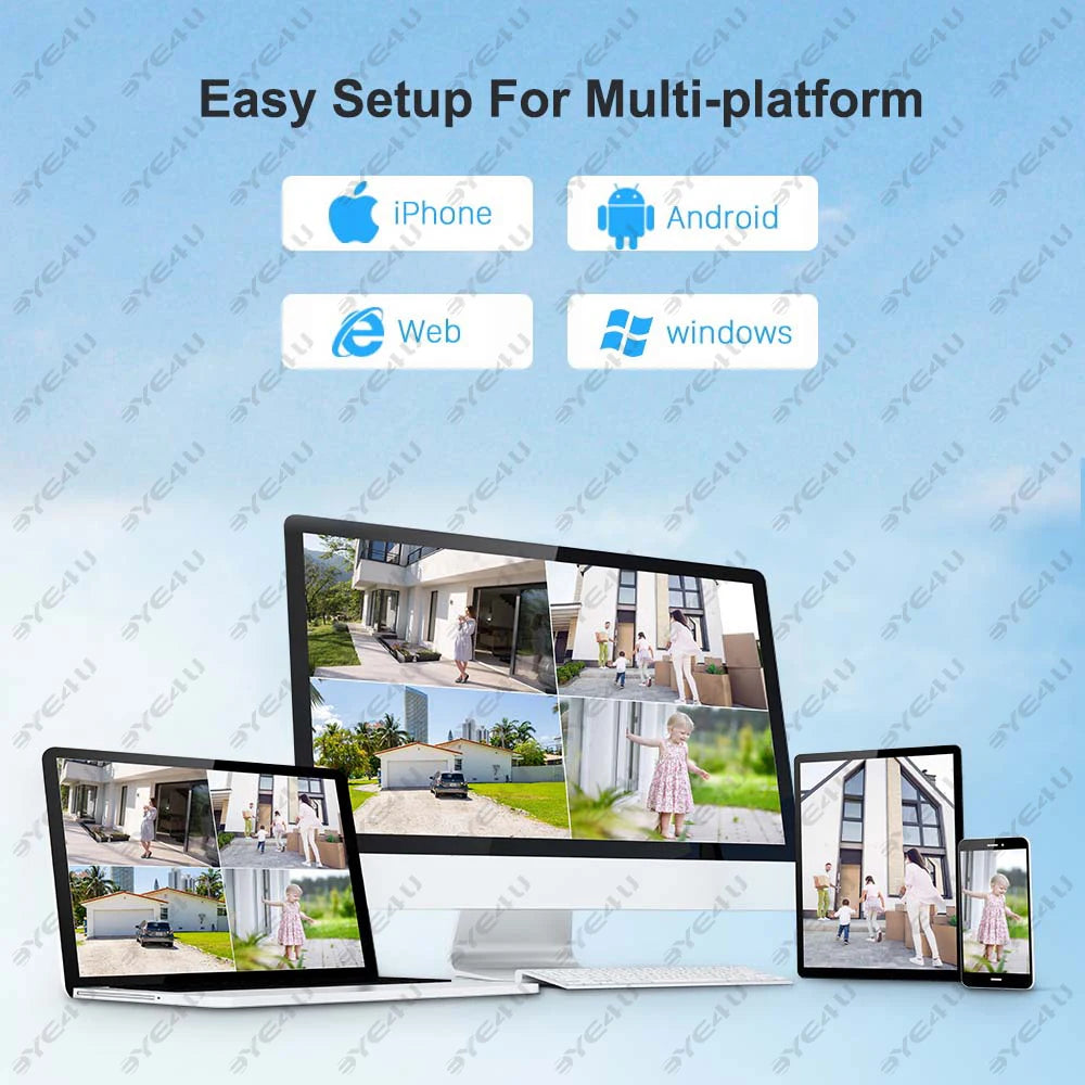 12MP 6K Outdoor WIFI CCTV 8MP Surveillance Cam