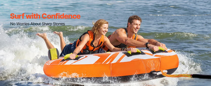 1-2Riders Towable Tube for Boating