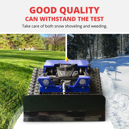 2-in-1 Lawn Mower with Snow Shovel Attachment with Remote Control