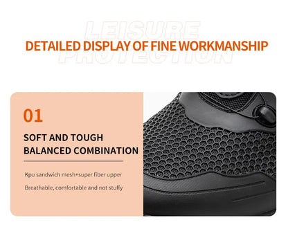 High-Top Work Boots Steel Toe