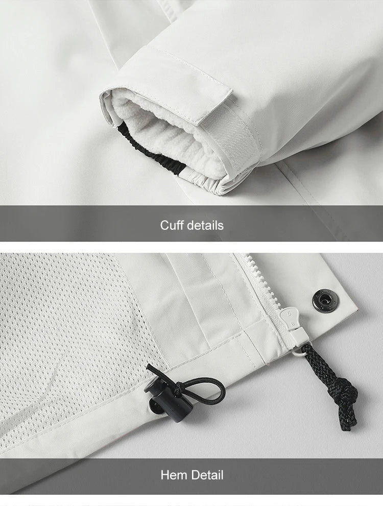 Outdoor Clothing 3 In 1 Men Women  Cold-proof Windbreaker