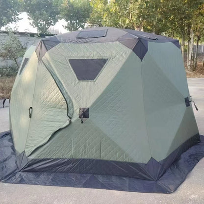 YOUSKY Winter Fishing Tent, Thickened Hexagonal Design, 3-4 Person,