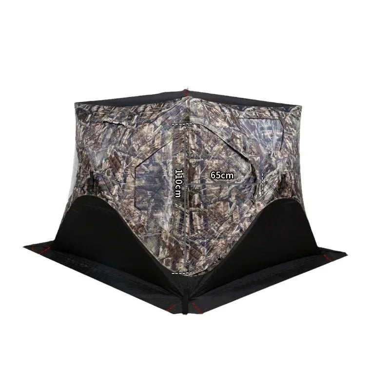 YOUSKY Outdoor Ice Fishing Tent 3-4 Person with Chimney Vent