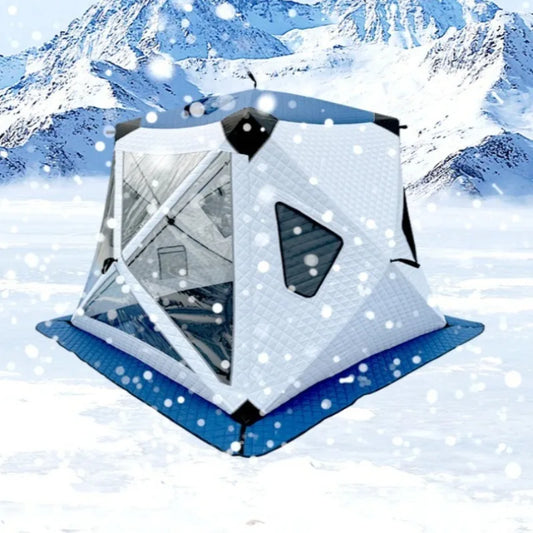 Outdoor Ice Fishing Tent Warm Windproof Stable Automatic Opening