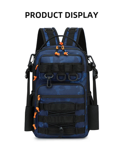 Fishing Lure Backpack with Rod Holder