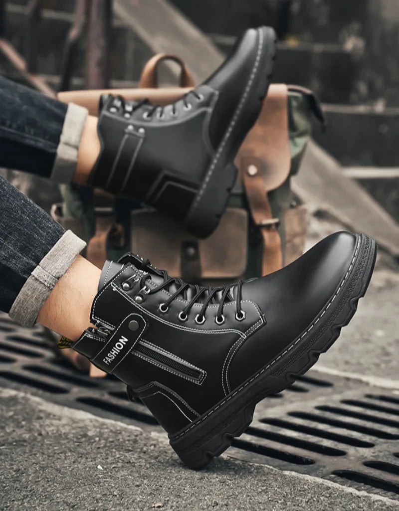 Men's Work Boots Spring Autumn Anti-slip Waterproof