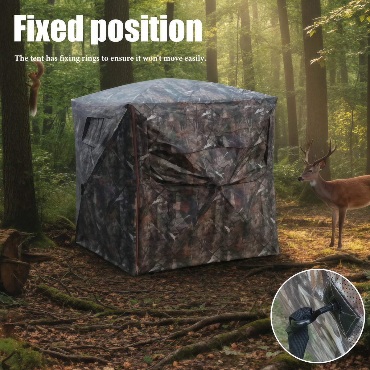 Camouflage Pop-Up Hunting Blind Easy Setup