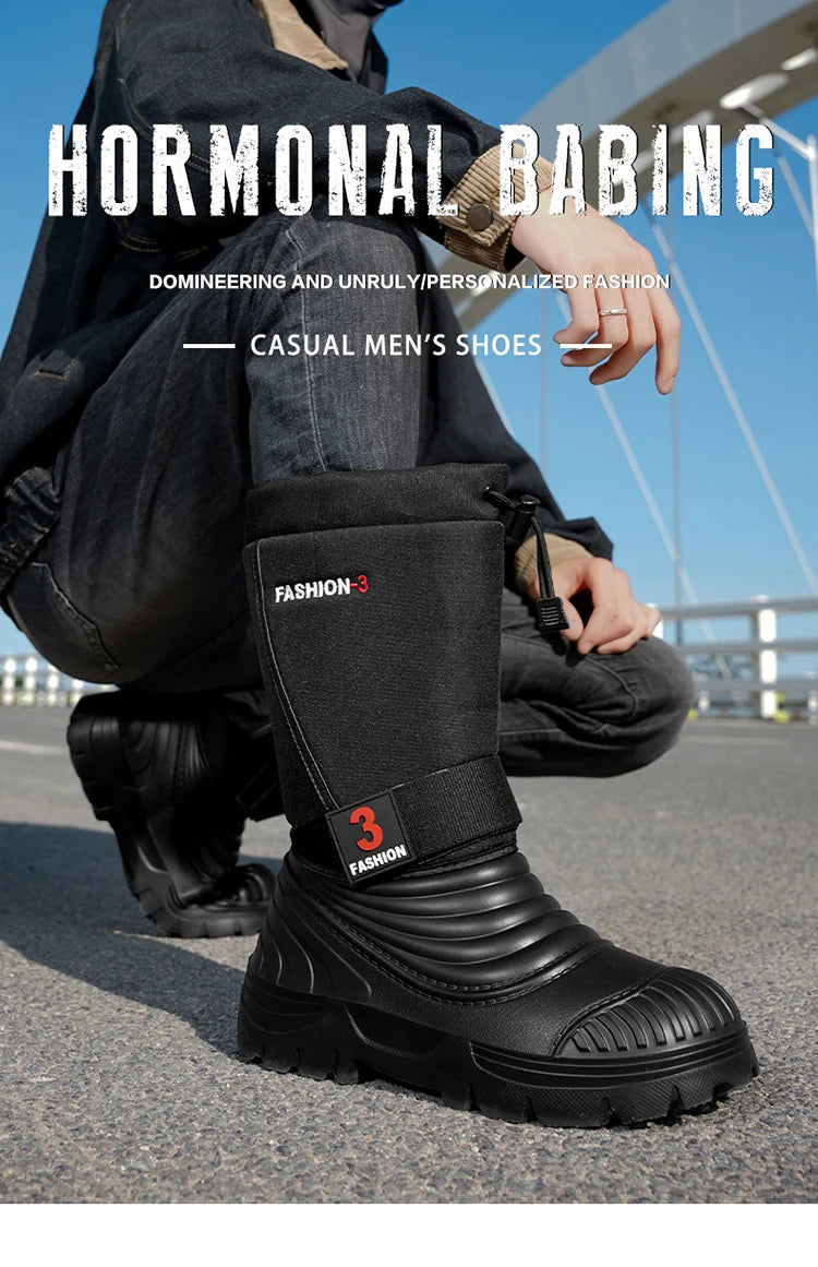 Men's Snow Boots Waterproof Non-slip