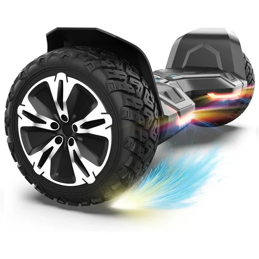 NEW.Warrior 8.5 inch All Terrain Hoverboard with Bluetooth Speakers and LED Lights