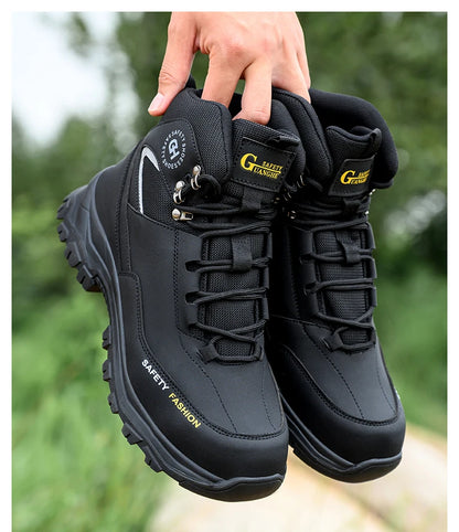 Waterproof Work Boots Men's Safety Steel Toe