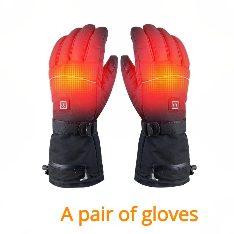 Rechargeable Heated Gloves With Touch screen