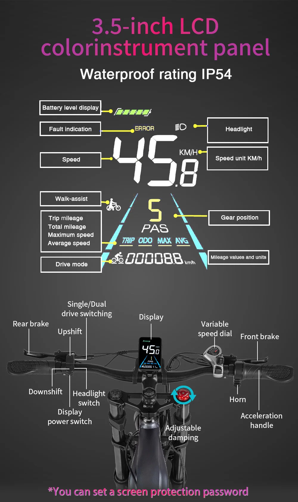 Nathaniel SYR09  26*4.0 electric bike, dual motor 2000W