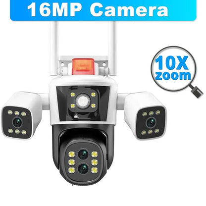 8K 16MP WiFi 10X Zoom  Motion Detection Surveillance Camera