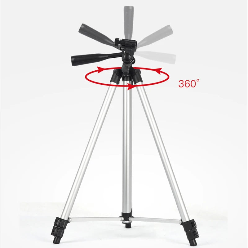 3-way Head 4-section Legs with Quick Lever Locks Cam Tripod