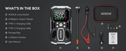 3000A/4000A/5000A Jump Starter External Battery 12V Starting Device