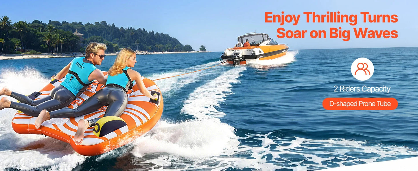 1-2Riders Towable Tube for Boating