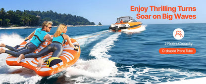1-2Riders Towable Tube for Boating