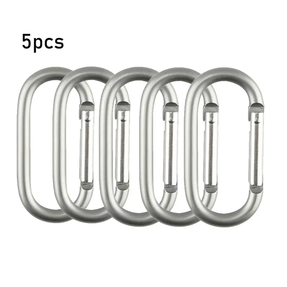 2pcs Alloy Aluminum Survival Gear Mountaineering Carabiner