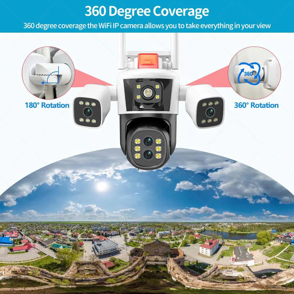 8K 16MP WiFi 10X Zoom  Motion Detection Surveillance Camera