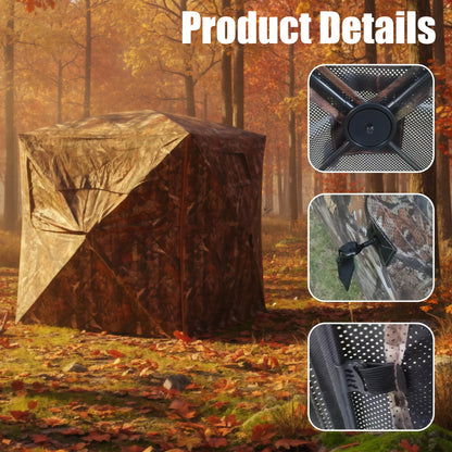 Camouflage Pop-Up Hunting Blind Easy Setup
