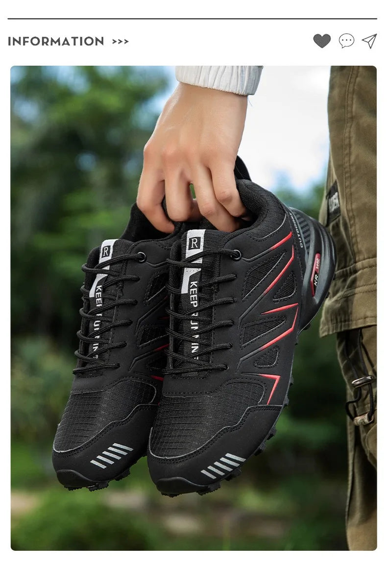 Men's Outdoor Waterproof Leather Hiking Shoes