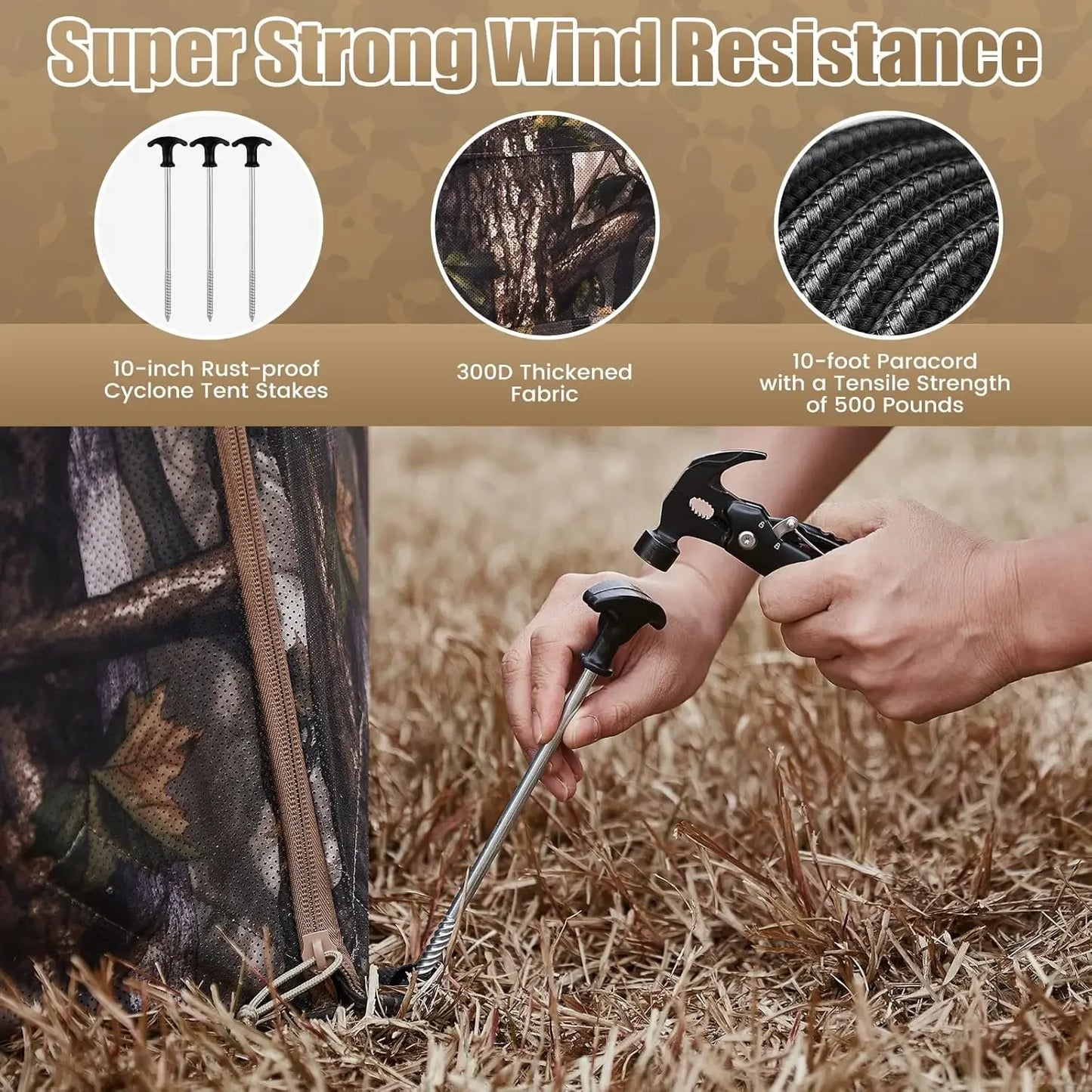 A—Hunting Blind  Ground Blind with Carry Bag