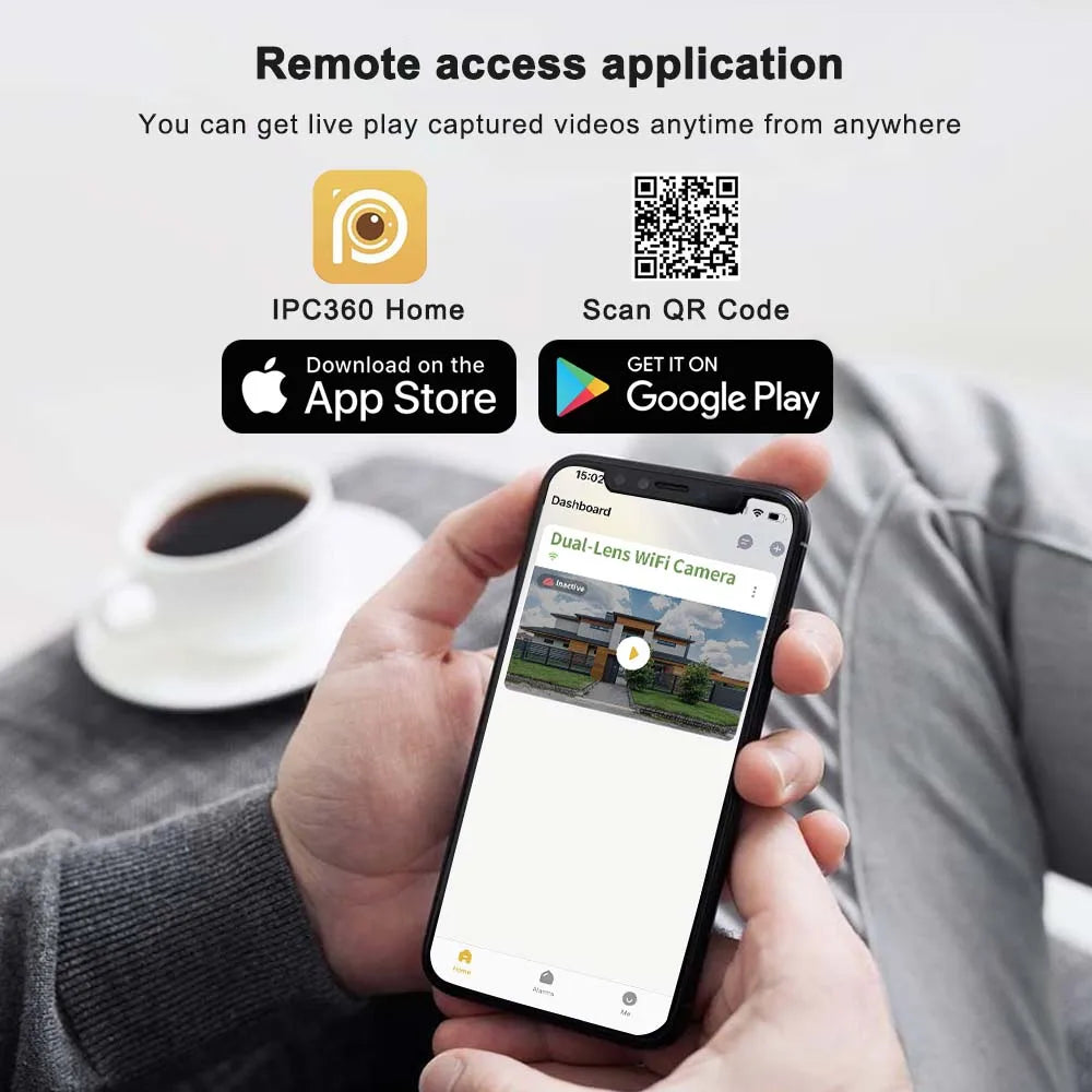 8K 16MP WiFi 10X Zoom  Motion Detection Surveillance Camera