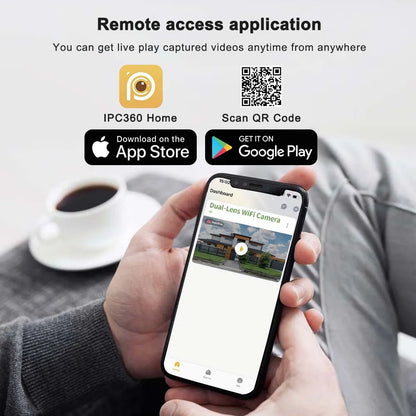 8K 16MP WiFi 10X Zoom  Motion Detection Surveillance Camera