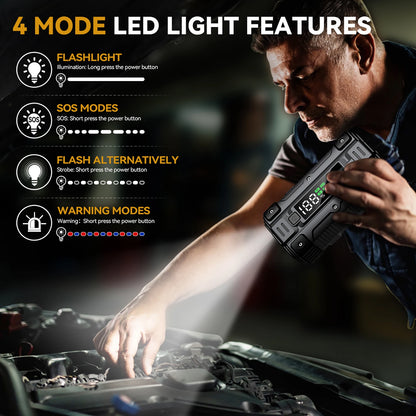 3000A/4000A/5000A Jump Starter External Battery 12V Starting Device