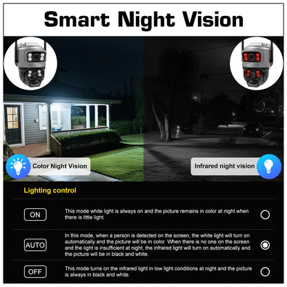 8MP 4K Solar Camera 4G Wifi Outdoor Dual Lens