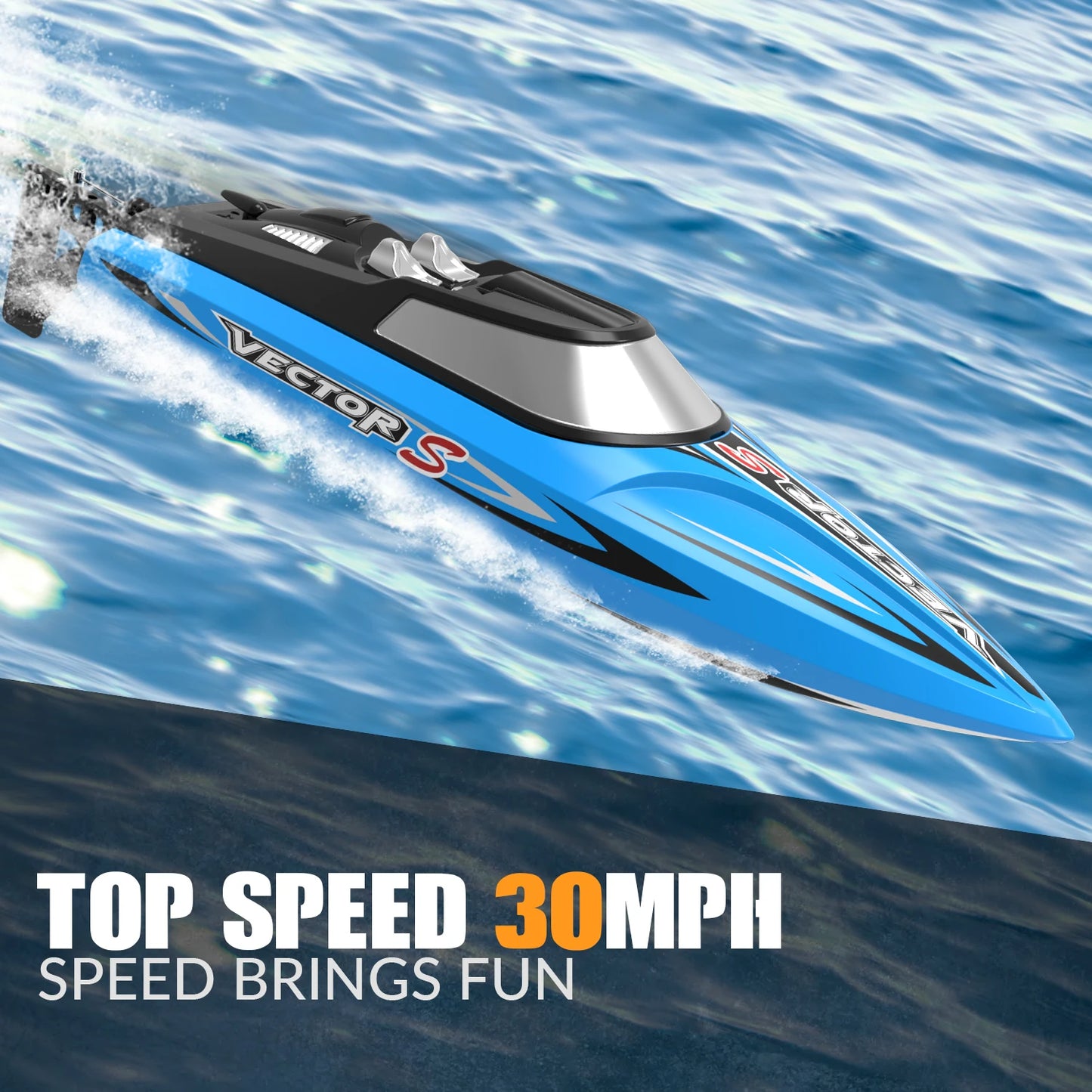 VOLANTEXRC RC Boat  48kmh Brushless  With 1 Battery