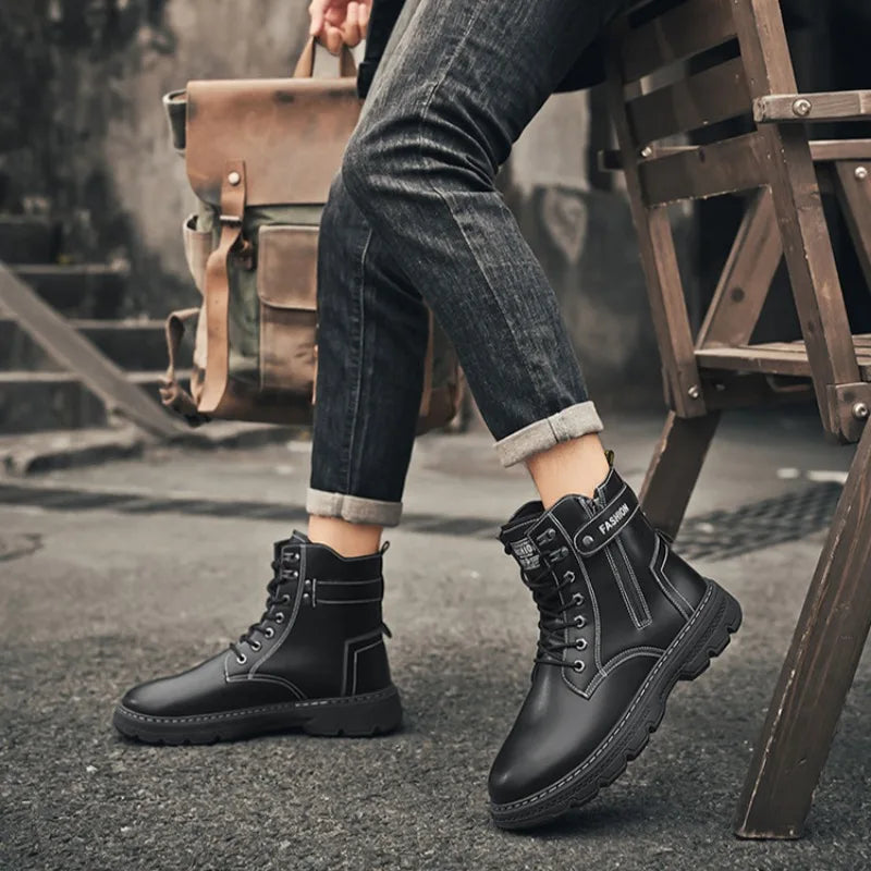 Men's Work Boots Spring Autumn Anti-slip Waterproof