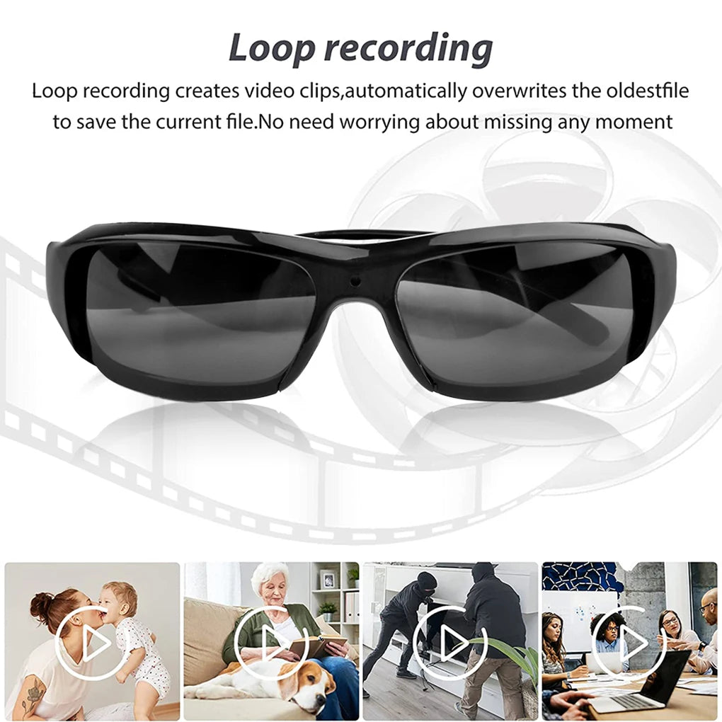 Wearable Portable Mini Glasses  Camcorder For Driving