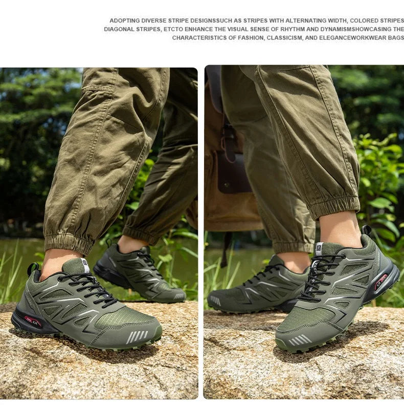 Men's Outdoor Waterproof Leather Hiking Shoes