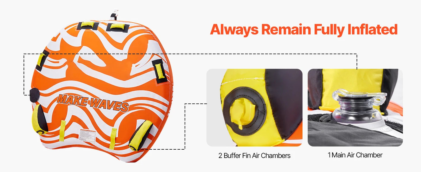1-2Riders Towable Tube for Boating