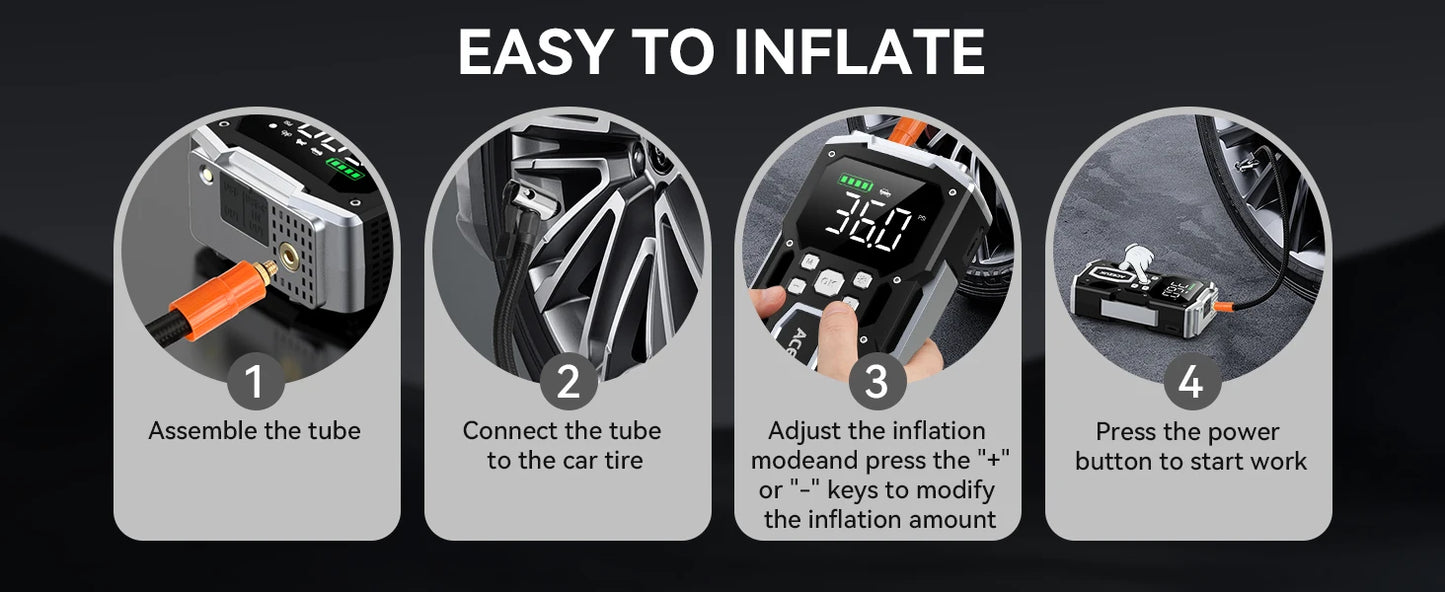 3000A/4000A/5000A Jump Starter External Battery 12V Starting Device