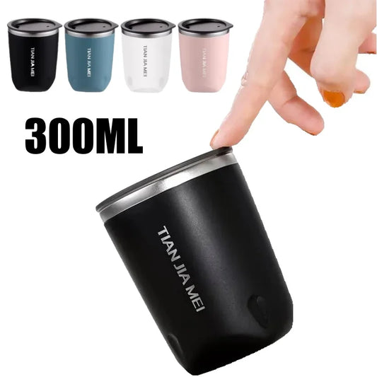 300ml 304 Stainless Steel Mug With Lid Insulated