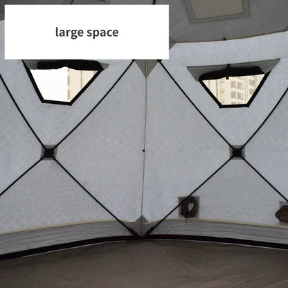 YOUSKY Winter Fishing Tent, Thickened Hexagonal Design, 3-4 Person,