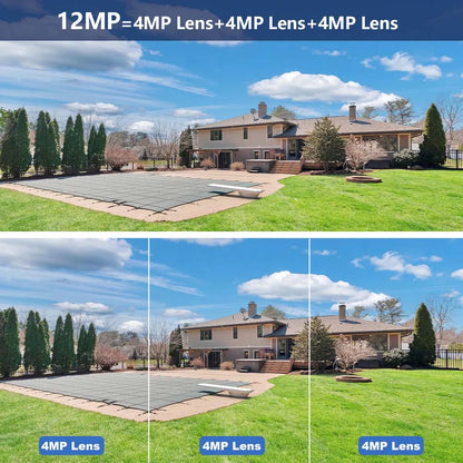 12MP 6K Outdoor WIFI CCTV 8MP Surveillance Cam