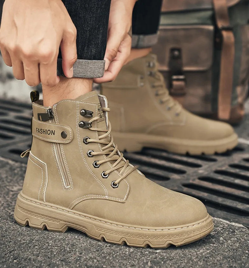 Men's Work Boots Spring Autumn Anti-slip Waterproof