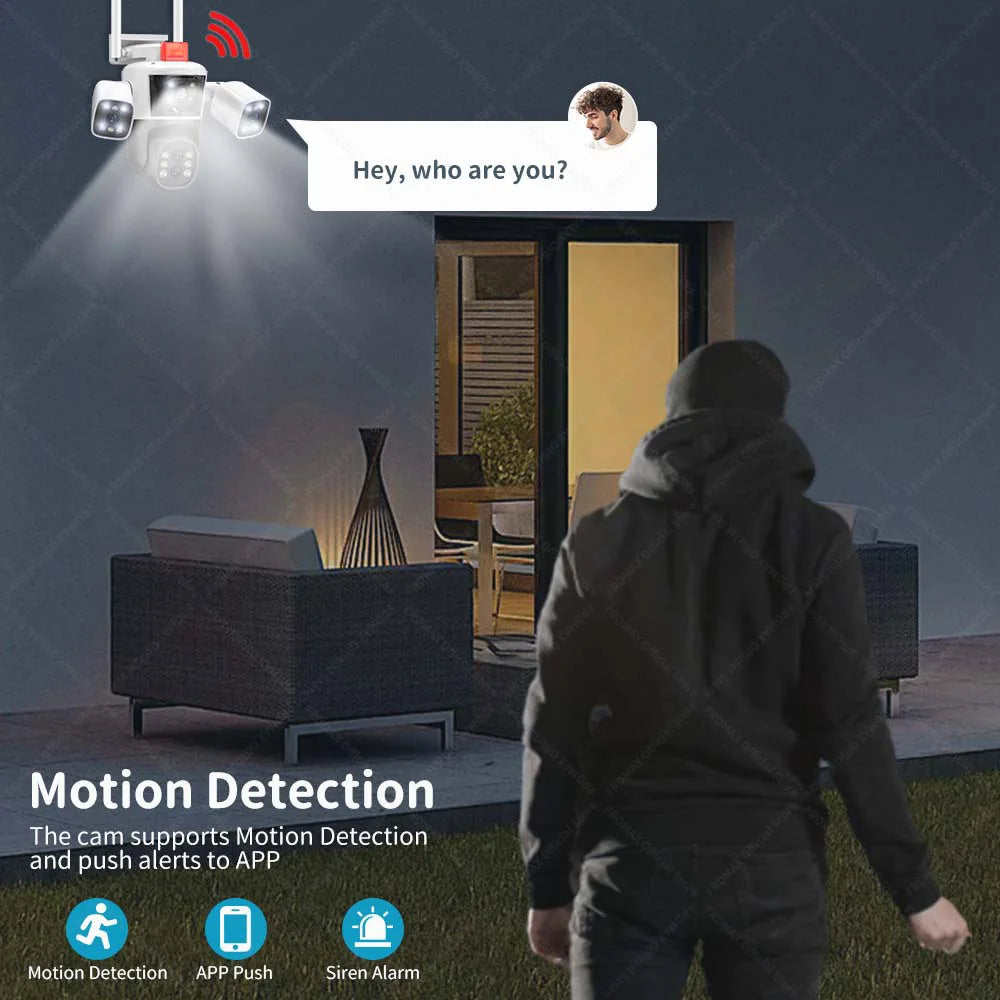 8K 16MP WiFi 10X Zoom  Motion Detection Surveillance Camera