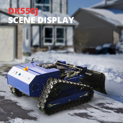 2-in-1 Lawn Mower with Snow Shovel Attachment with Remote Control