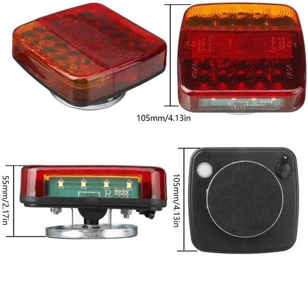 Magnetic Wireless LED Trailer Tail Light Rechargeable