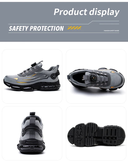 Soft sole comfortable anti-smash anti-puncture safety shoe